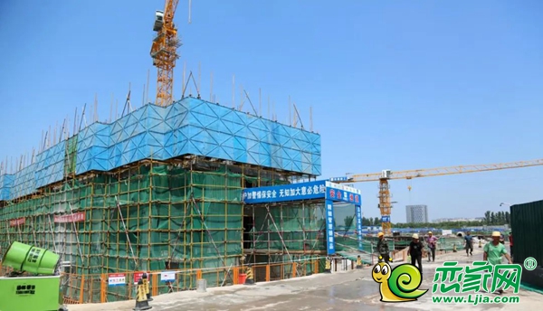 邯鄲東湖森林香亭及峰璟二期整體突破正負(fù)零
