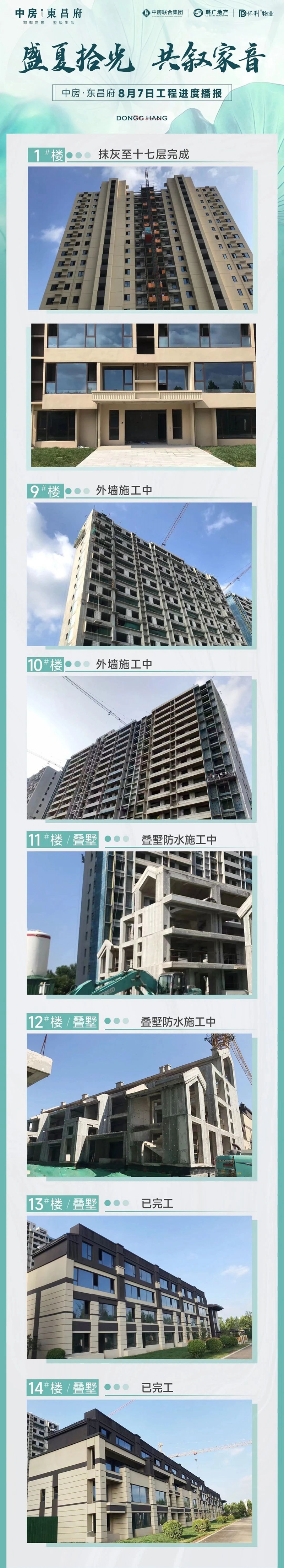 盛夏拾光 共敘家音|中房·東昌府8月工程進(jìn)度
