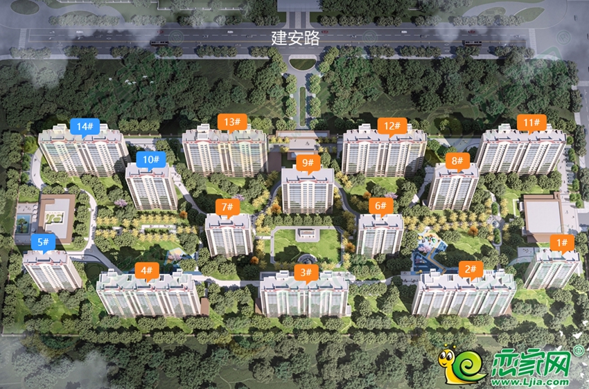 天正·君悅府二期樓座圖