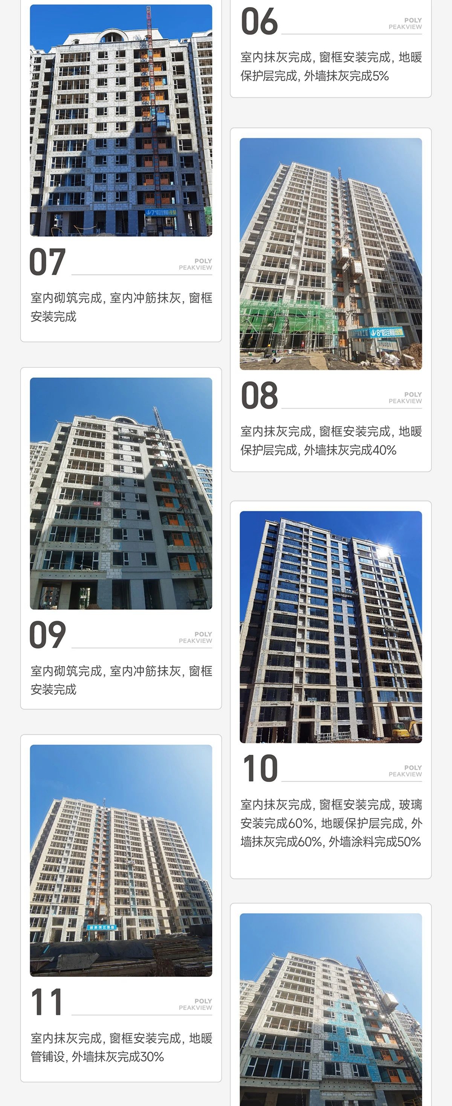 邯鄲保利閱云臺10月工程進度播報來了，請查收！