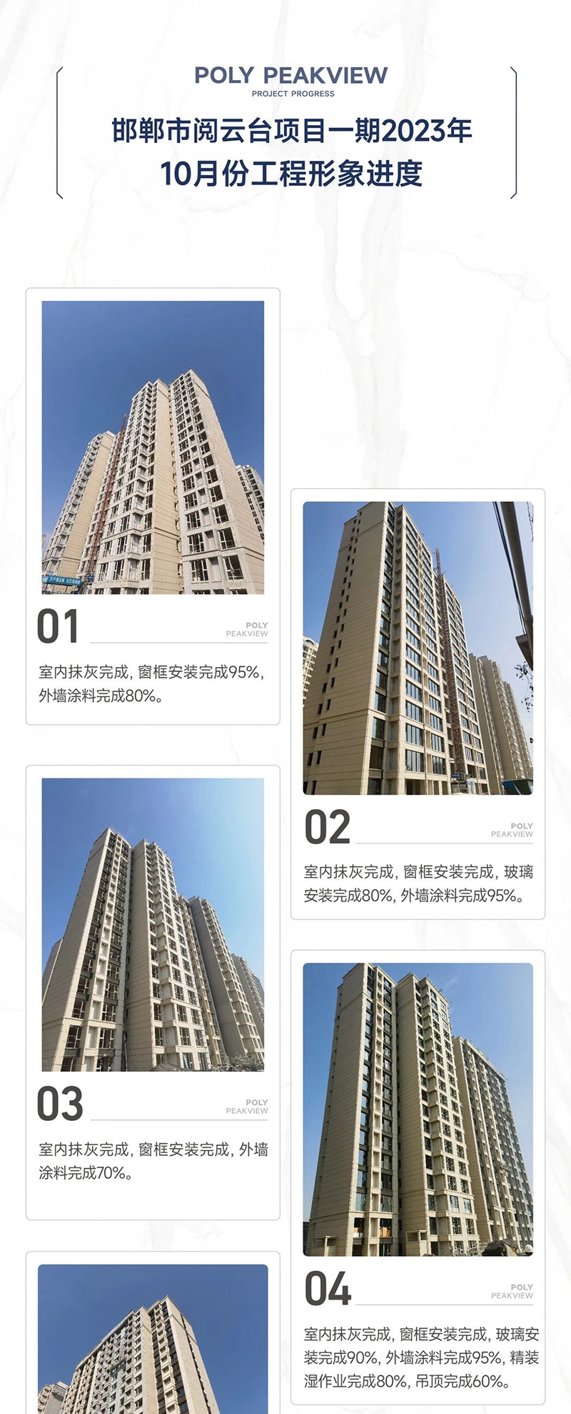 10月進(jìn)度丨邯鄲保利·閱云臺(tái)：金風(fēng)有信，共閱美好家境