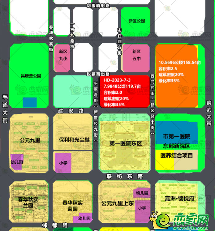 第一醫(yī)院東部院區(qū)正北119.8畝地塊拍賣(mài)，起拍價(jià)4.8億