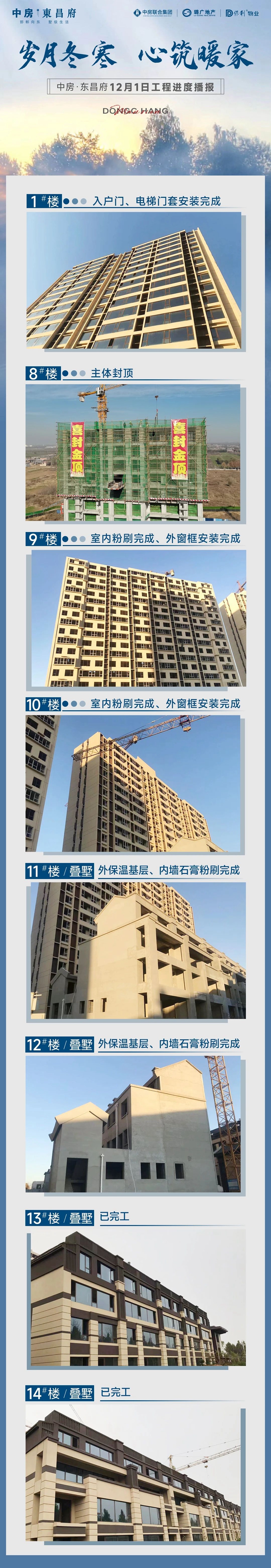 歲月寒冬 心筑暖家|中房·東昌府12月工程進(jìn)度