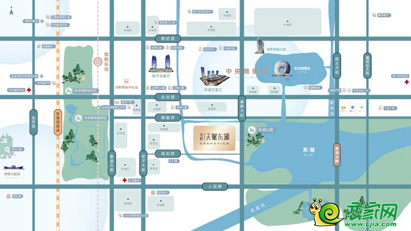 邯鄲安居天賦東湖區(qū)位圖