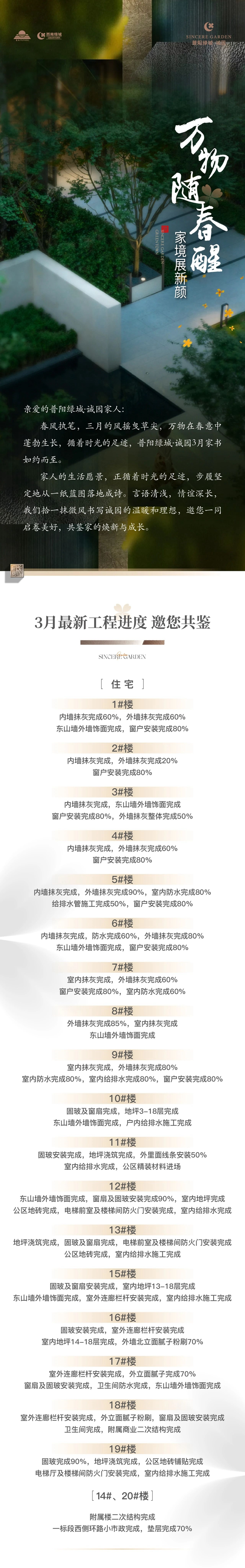 邯鄲武安普陽(yáng)綠城誠(chéng)園3月工程進(jìn)度播報(bào)，邀您共鑒美好家音