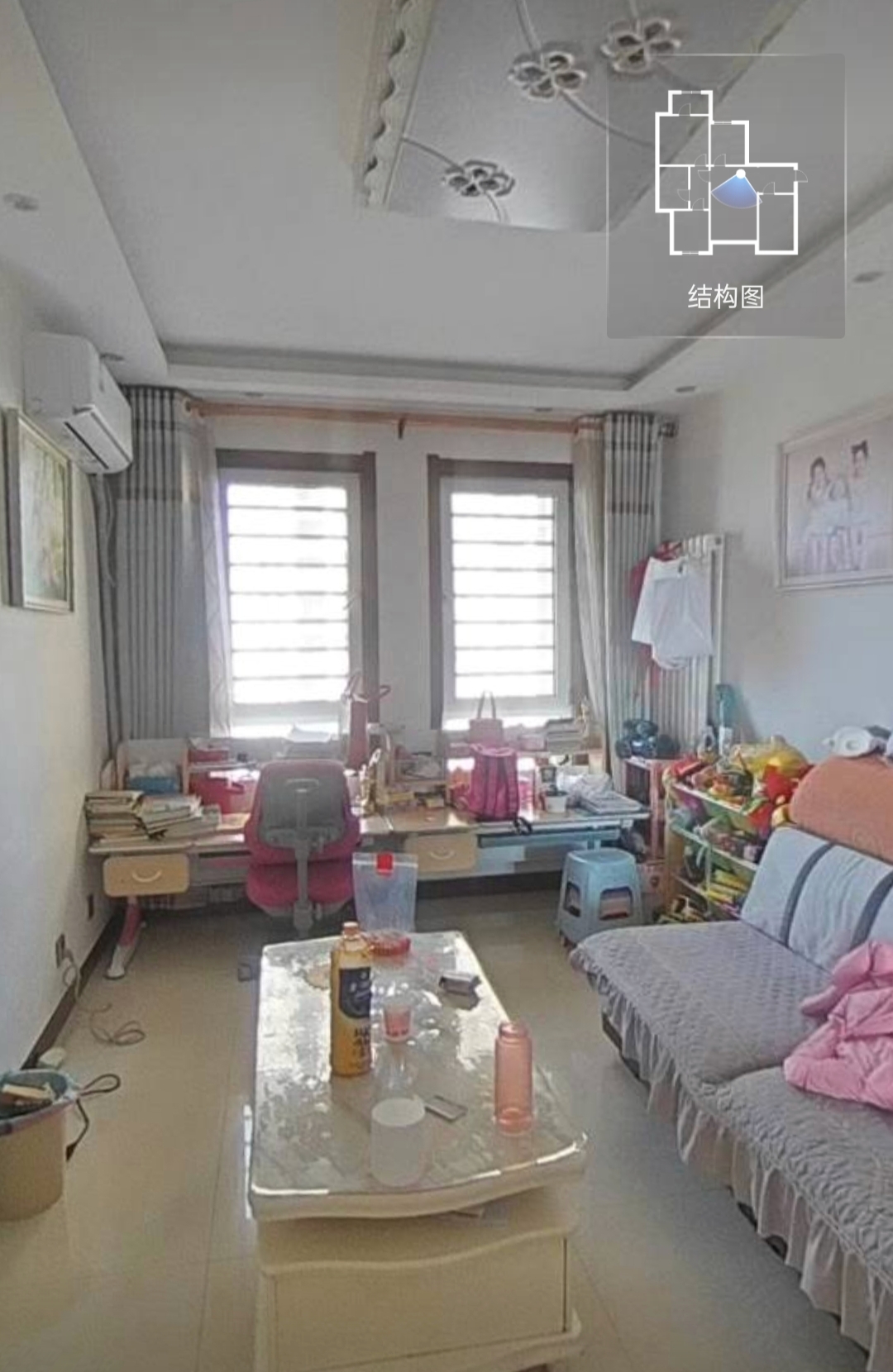 康德附近，電梯房中間樓層，精裝婚房拎包入住，小三居