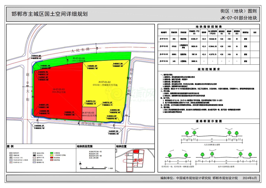 《邯鄲市主城區(qū)國土空間詳細規(guī)劃“急用先編”街區(qū)（地塊）圖則》（公示版）