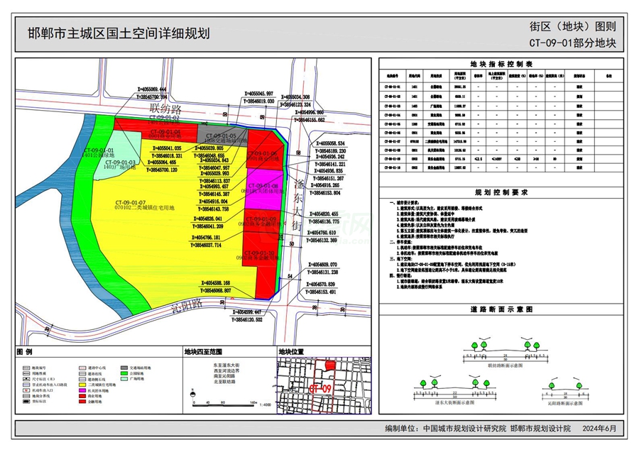 《邯鄲市主城區(qū)國土空間詳細規(guī)劃“急用先編”街區(qū)（地塊）圖則》（公示版）