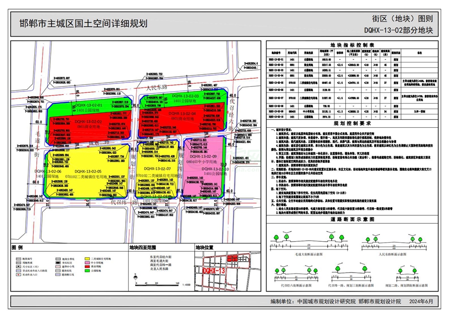 《邯鄲市主城區(qū)國土空間詳細規(guī)劃“急用先編”街區(qū)（地塊）圖則》（公示版）