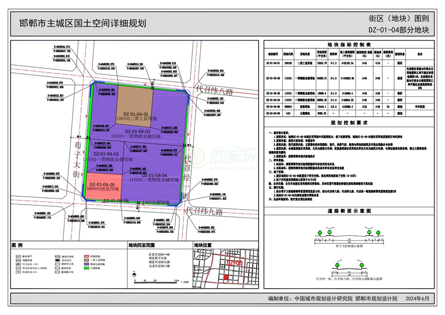 《邯鄲市主城區(qū)國土空間詳細規(guī)劃“急用先編”街區(qū)（地塊）圖則》（公示版）