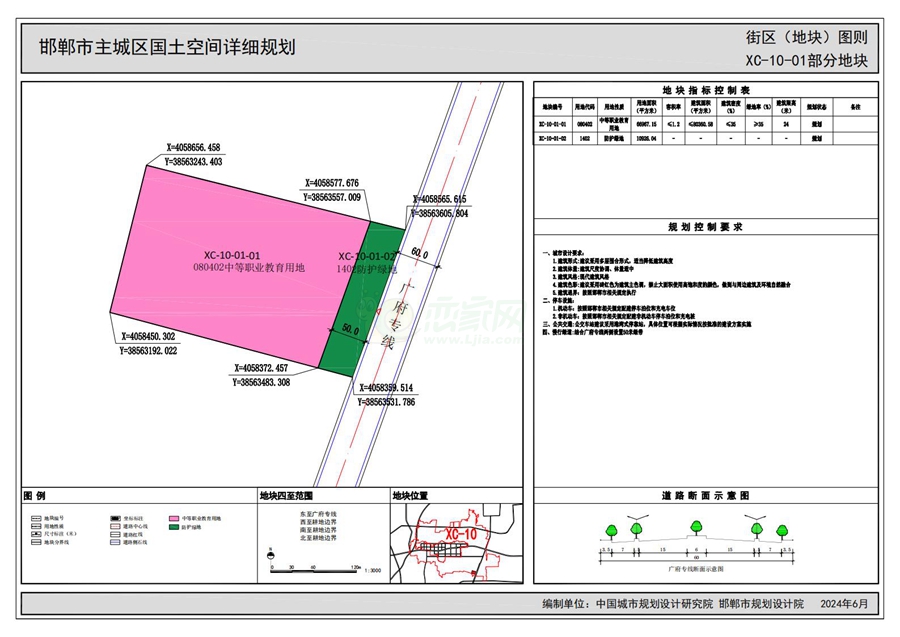 《邯鄲市主城區(qū)國土空間詳細規(guī)劃“急用先編”街區(qū)（地塊）圖則》（公示版）
