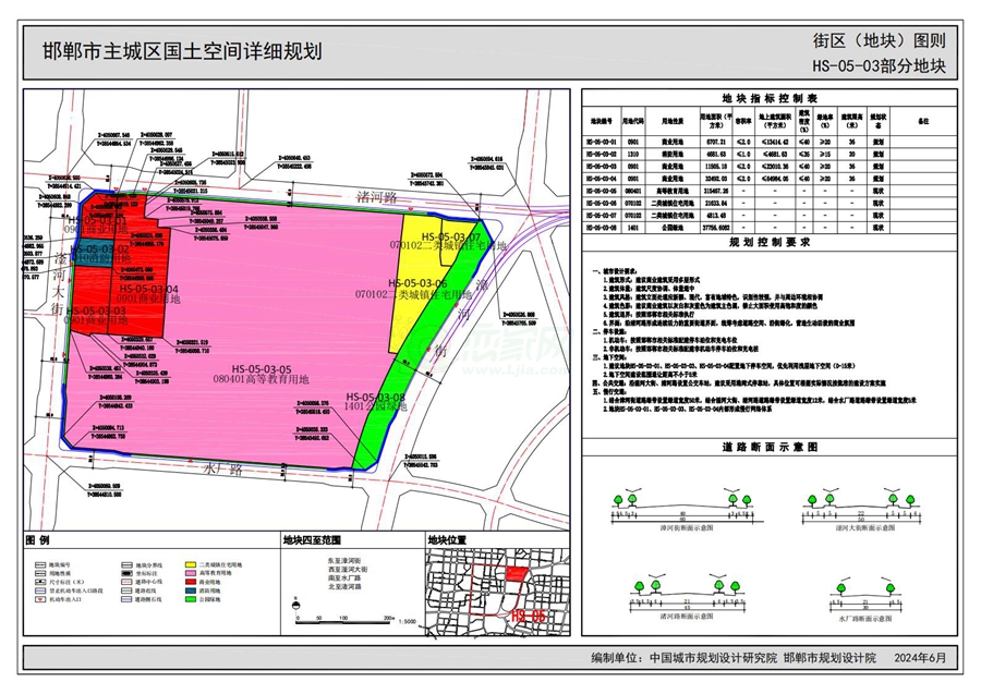 《邯鄲市主城區(qū)國土空間詳細規(guī)劃“急用先編”街區(qū)（地塊）圖則》（公示版）