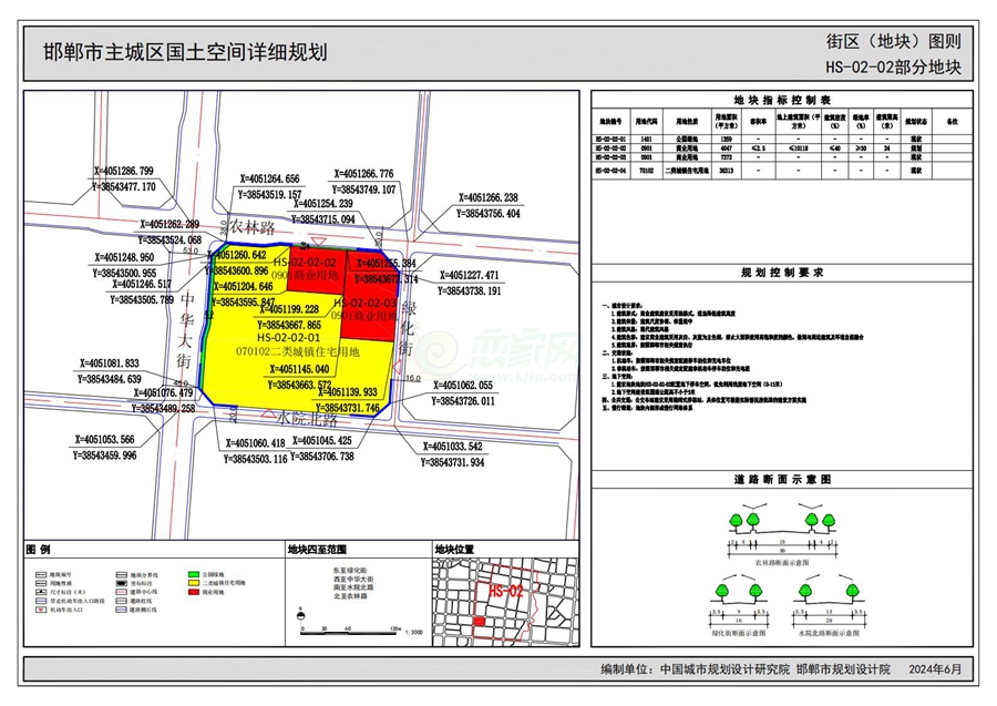 《邯鄲市主城區(qū)國土空間詳細規(guī)劃“急用先編”街區(qū)（地塊）圖則》（公示版）