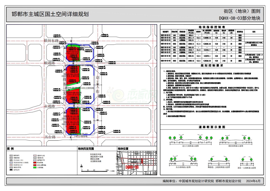 《邯鄲市主城區(qū)國土空間詳細規(guī)劃“急用先編”街區(qū)（地塊）圖則》（公示版）