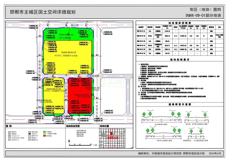 《邯鄲市主城區(qū)國土空間詳細規(guī)劃“急用先編”街區(qū)（地塊）圖則》（公示版）