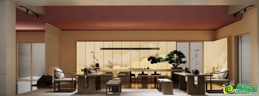 茶室效果圖
