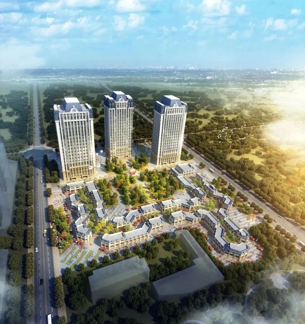 邯鄲恒大城市之光低層商業(yè)樓已全面封頂！