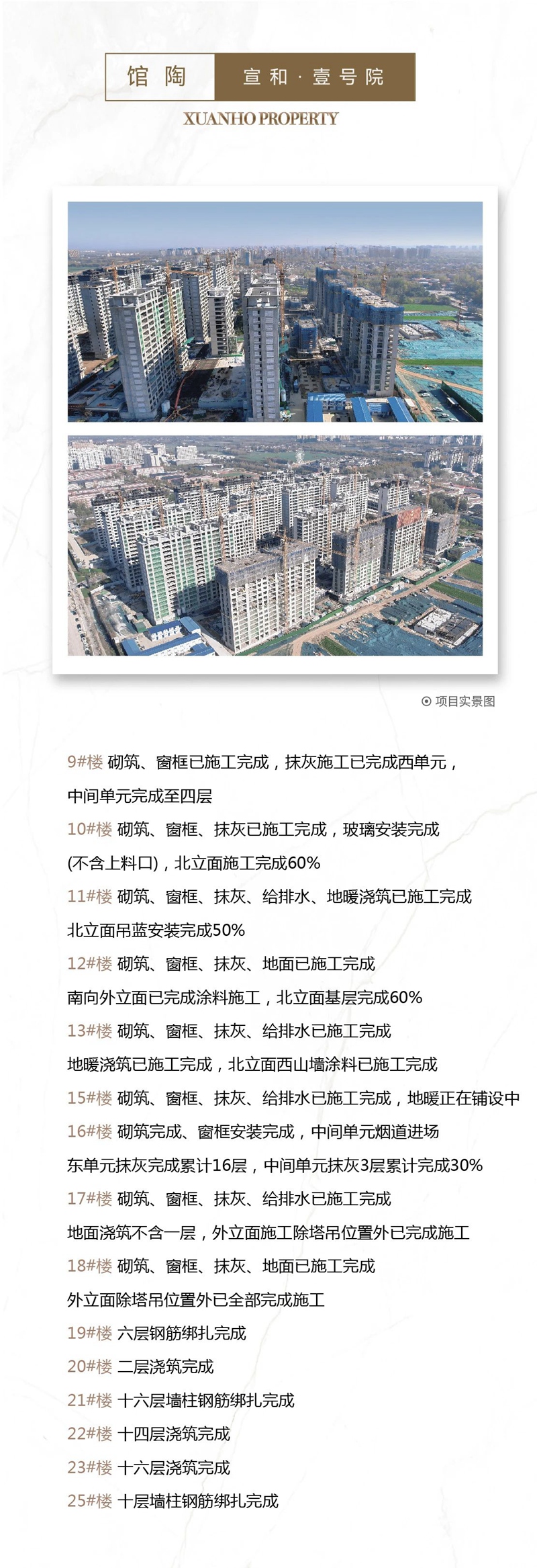 邯鄲宣和和璽天著、宣和和璽銘著、曲周宣和塵林間、曲周宣和和璽鳳鳴祥瑞、曲周宣和翰林府、廣平宣和貳號院、館陶宣和壹號院、大名宣和翰林府、大名宣和塵林間、大名宣和幸福里工程進(jìn)度播報來了，請查收！