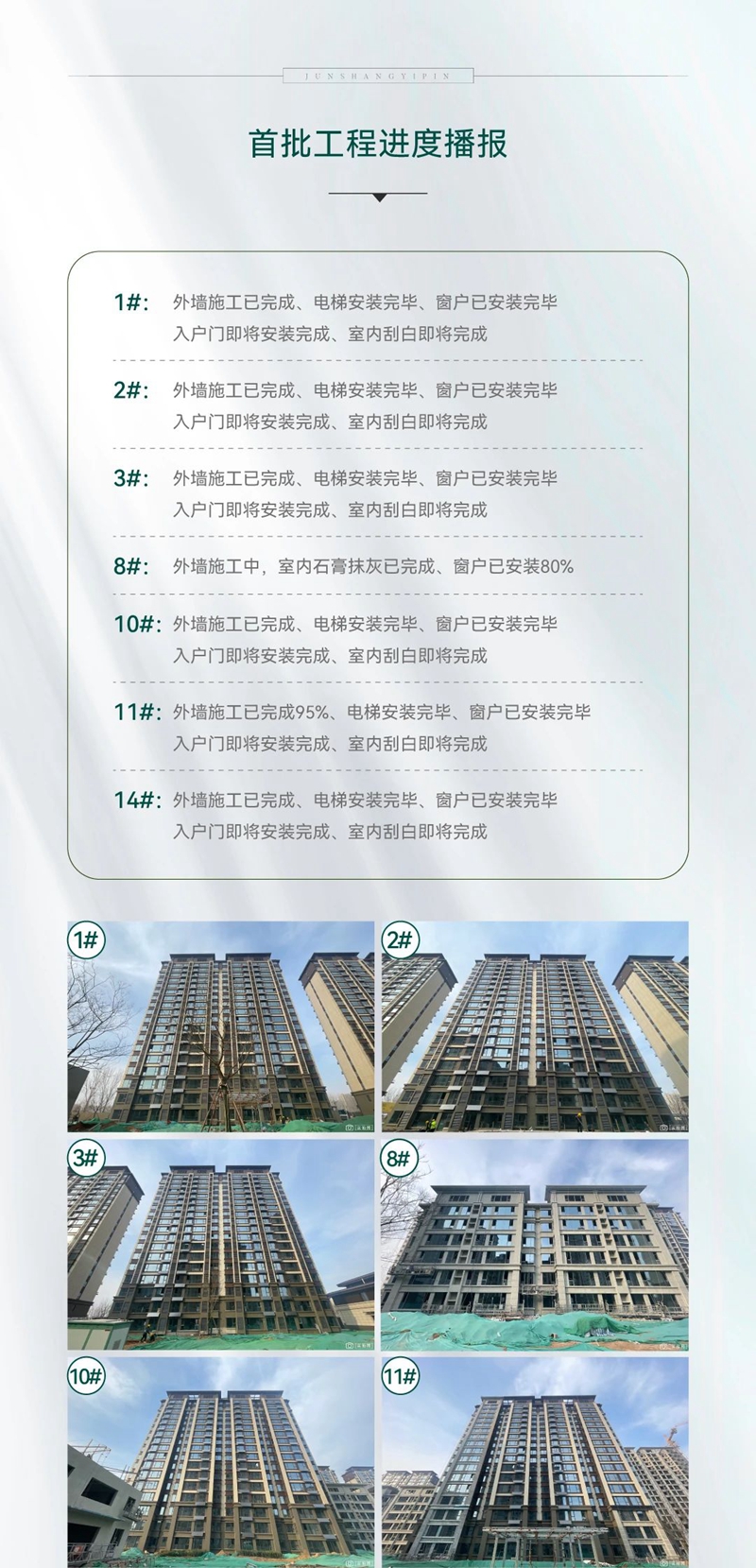 肥鄉(xiāng)君尚壹品2工程進度播報來了，請查收！