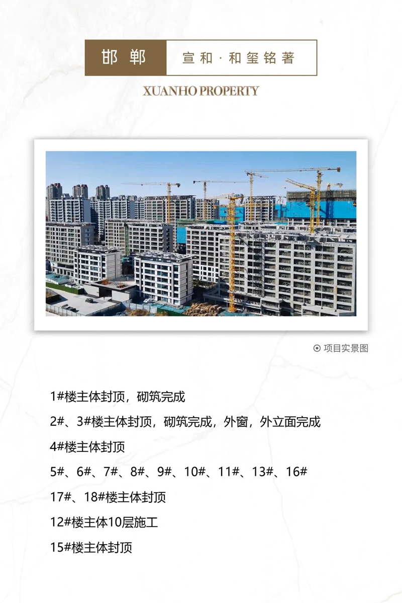 邯鄲宣和和璽銘著3月工程進(jìn)度播報(bào)來了，請(qǐng)查收！