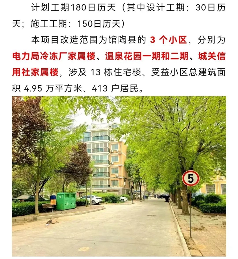 館陶3個(gè)小區(qū)改造，總投資2261.34萬(wàn)！