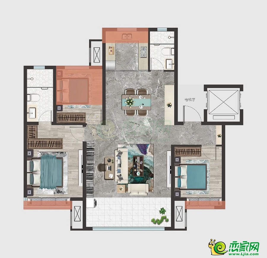 126㎡戶型